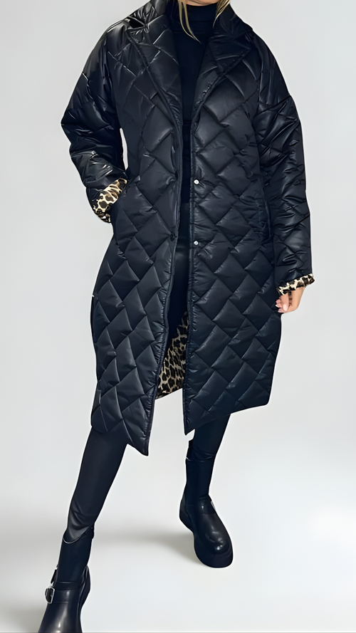 Abrigo acolchado reversible