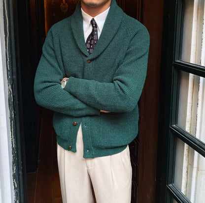 Cárdigan de punto con cuello chal de Bond Street