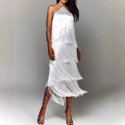 EVA™ VESTIDO DE BORLAS